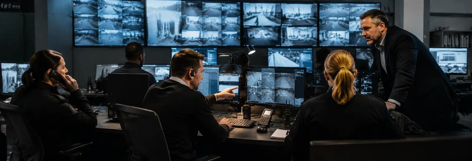 Team in der 24/7-Einsatzleitstelle